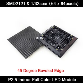 40 бр./ЛотР2.5 Висока резолюция 1/32 сканиране SMD2121 3 В 1 Led модул 160x160 мм Led панели със скосен ръб на 45 градуса 64x64 Пиксела