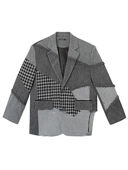 A2070 Модерен мъжки палта и якета 2023 за подиум, луксозен европейски дизайн, мъжки дрехи, за партита