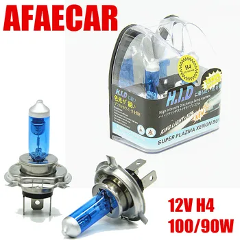AFAECAR 100/90 W Халогенна лампа h4 супер бели фарове за мъгла, висока Мощност 12 Точков източник на светлина