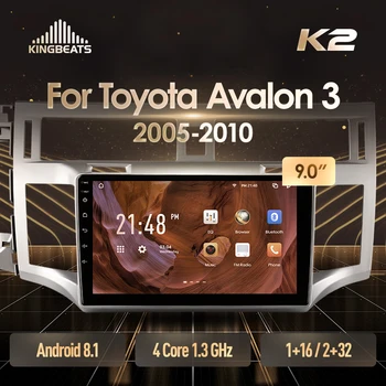 KingBeats Android 8.1 Восьмиядерный главното устройство HU 4G в Тире Авто Радио Мултимедиен плейър GPS Навигация за Toyota Avalon 3 2005-2010 без dvd 2 din Двоен Din Android Кола стерео 2din