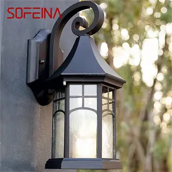 SOFEINA, уличен лампа, led светлини, осветление стена, класически водоустойчив за украса на дома на балкона в ретро стил