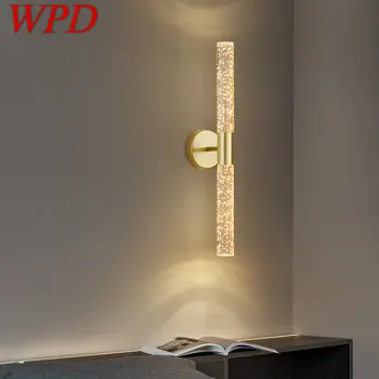 WPD Nordic Interior Златен монтиран на стената лампа LED Модерен прост творчески пузырьковый тела-аплици за домашен интериор хол спалня