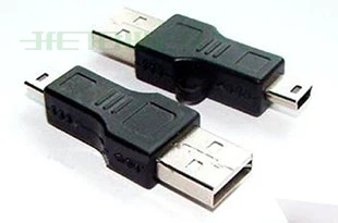 Високо качество на 500 бр./лот Черен USB A-B 5pin USB Кабел-адаптер за MP3 MP4 телефон на DHL, FedEx Безплатна доставка 100 бр./лот