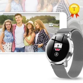 Горещи продажба, модерен смарт часовник с кръгла екран, водоустойчив мъжки часовник, за да следите фитнес активност, Bluetooth, женски умен часовник