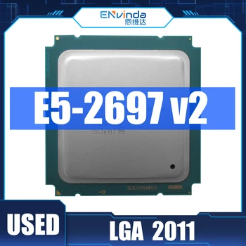 Използва Оригиналния cpu Intel Xeon E5 2697 V2 2,7 Ghz 30 М Cache LGA 2011 SR19H E5-2697 V2 Сървърен процесор С Поддръжка на дънната платка X79
