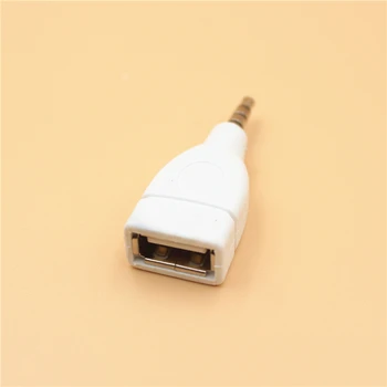Конвертор адаптер USB 2.0 Женски 3,5 мм мъжки AUX аудио Здрав автомобилен конектор