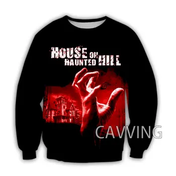 Къща на хълм с духове, блузи с 3D принтом, блузи в стил харадзюку, hoody с дълъг ръкав, ежедневни блузи