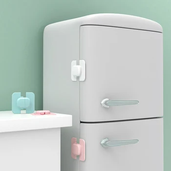 Многофункционален пластмаса защитно заключване за малки деца, на вратата на достъпа на хладилника, на вратата на достъпа на гардероба, Предпазни ключалки за деца