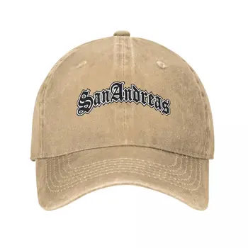 Модни шапки с логото на GTA San Andreas в стил унисекс, шапки от потертого деним, шапки за голф, шапка за бягане на открито