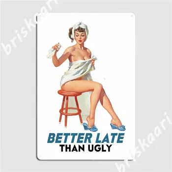 Най-доброто, по-Късно кърпа Ретро постер Метална табела за поръчка, с монтиран на стената плакат на публикуване Лидице знак плакати