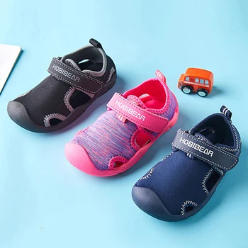Нова лятна детски обувки, детски сандали за момичета и момчета, плажна нескользящая обувки за малки момичета, детски модерни спортни сандали