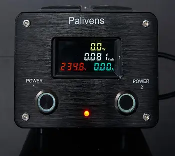 Новият модел 2 пътни прекъсвач с мощност 3000 W 15А Palivens P20 audio, специален филтър хранене, пречистване, аксесоари.защитни, штепсельная контакт
