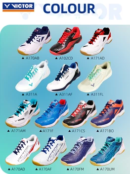 Обувки за бадминтон, новост 2023, оригиналът е на Victor за мъже и жени, нескользящие спортни маратонки, тенис обувки