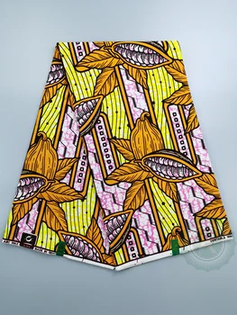 Общ африка восъчни разпечатки, тъкани Анкара, 100% памук, нигерийски стил, мозайка шиене, гарантиран Истински истински восък за рокли