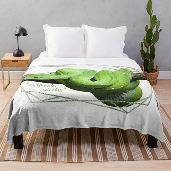 Питон зелено дърво (Morelia Viridis) Проектно луксозно одеяло пуховое