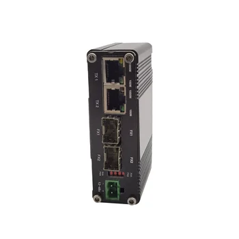 Промишлен 2-портов комутатор 10/100/1000t 802.3 at PoE + 2-портов Ethernet SFP 100/1000base-X