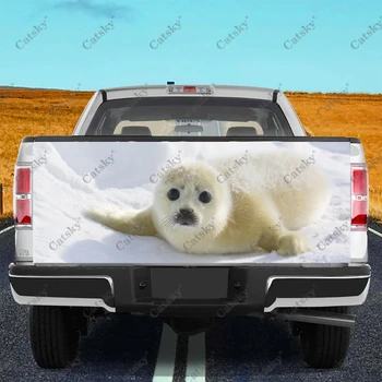 стикер с изображение на животно под формата на арфа, модификация на задната опашка на камион, боядисване, подходяща за болки в камион, автомобилни аксесоари, опаковки, етикети
