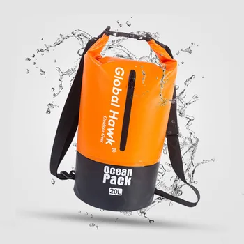 Чанта за плуване обем 10-20 л, Сухи и мокри, 500D PVC, Мултифункционален Водонепроницаемое Кофа за плаващи на открито, Лесен басейн, Плаж xa68wd