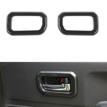 2 бр./компл. Автомобилна вътрешна врата копчето, декоративна рамка, стикери за Suzuki Jimny 2019 + Корнизи за автостайлинга