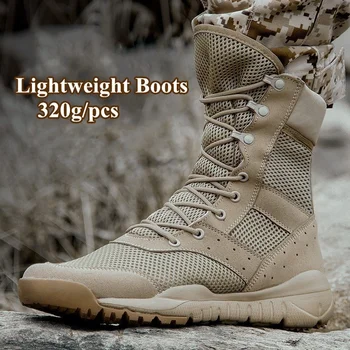 34 49 Размер на Мъжки и дамски сверхлегкая градинска скално катерене обувки, тактически армейските спортни обувки, летни ботуши, за пустини с дишаща мрежа
