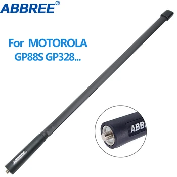 ABBREE Тактическа антена MX VHF UHF за Motorola GP380 PR400 CP200 HT750 HT1250 EX500 EX600XLS GP340 преносима радиостанция преносимо радио