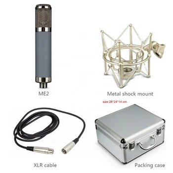 AOSHEN ME2 Професионален кондензаторен микрофон с голяма бленда, студиен микрофон за запис на озвучаване на подкасти