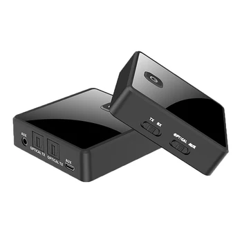Bluetooth-съвместим приемник-предавател 5.0, AUX жак 3.5 мм, оптичен стереомузыкальный безжичен аудиоадаптер за PC, tv, автомобилни говорители