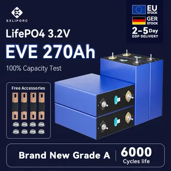 EXLIPORC EU Stock EV 3.2 V 270Ah Призматичен Батерия Lifepo4 Безплатна Доставка Акумулаторни Батерии