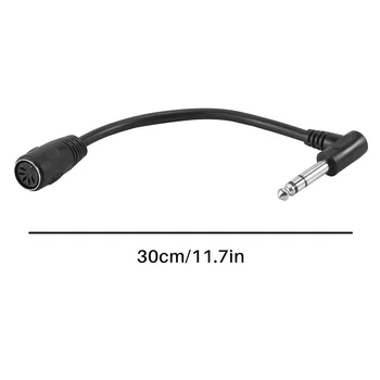MIDI КАБЕЛ, с 5-пинов Din конектор за свързване към Удлинительному кабел TRS Stereo Audio Monoprice 6,35 мм (1/4 инча)