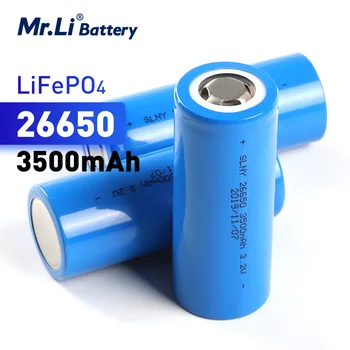 Mr.Li 26650 Батерия LiFePO4 3,2 от 3500 mah, която се презарежда елемент 8C 28A висока мощност за фенерче, Нова опаковка