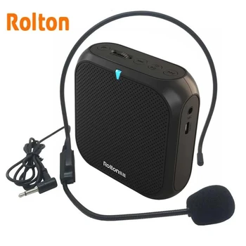 Rolton K400 Портативен Усилвател на глас, Усилвател за Мегафона, 4 Цвята, Кабелна, мини аудио високоговорител, FM радио, MP3, Обучение на учители