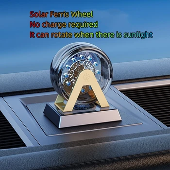 Автомобилна ароматерапия, въртящо се колело на слънчевата енергия, автомобилни парфюми, високо качество на персонални автомобилни аксесоари