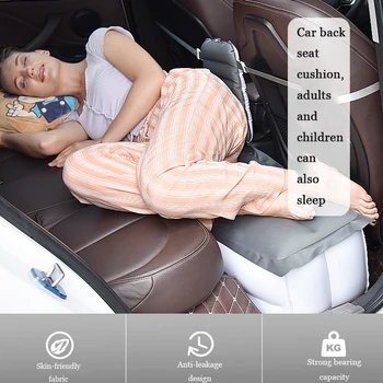Автомобилна надуваема легло от PVC, автомобилни аксесоари, задно спален мат, кола на задната седалка, легло на въздушна възглавница, Вътрешна пътна легло