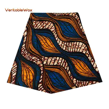 Африка Анкара Полиестерен Плат с восъчните разпечатки veritableWax Високо Качество на 6 ярда 2022 Африканска Кърпа за вечерните рокли A-9