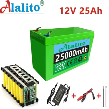 батерия 12 v 18650, литиево-йонна батерия, слънчева батерия, електрическа играчка кола, акумулаторна батерия с BMS