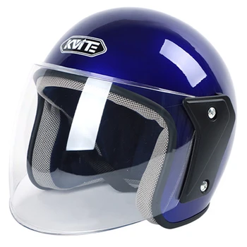 Ветрозащитный мотоциклет шлем с открито лице на 3/4, Полуприцепный, за каране на мотоциклет, за крайградски пътувания, Защитни шапки, каски Фарове за