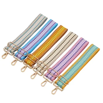 Дамски Цветни въжета за чанти-мессенджера през рамо, аксесоари за чанти, памук каишка за чанта, подвижна колани, регулируеми бретельки