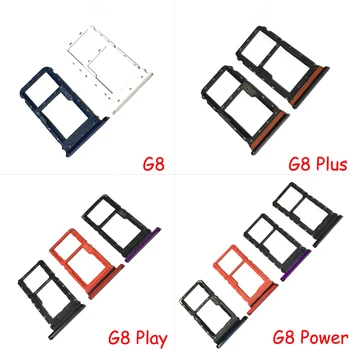 За Motorola Moto G8 G8 Plus G8 Play Тава за sim-карти, титуляр на Гнездо за четец на SD-карти, дубликат част