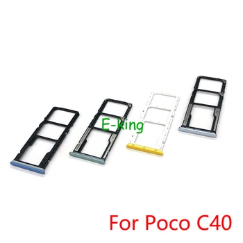 За Xiaomi Mi Poco C40 C50 C55 Слот за sim-карти, титуляр на тавата, Гнездо за четец на sim карти