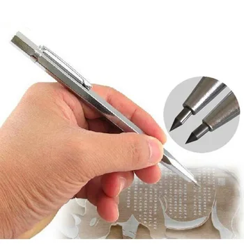 Инструмент за рязане на стъкло Diamond един елмаз Твърдосплавен Чертилка Машина за рязане на твърди плочки Дръжка за надписи Гравьор Стъклен Чертилка нож