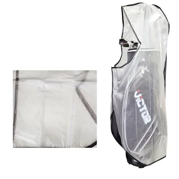 Калъф чанта за голф, качулка, дъждобран, водоустойчив, прахоустойчив, антистатични, PVC, вълшебна лента с цип, трайни аксесоари за голф, аксесоари