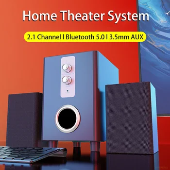 Компютърни тонколони Super Bass Bluetooth, Система за Домашно кино, аудио система с висока мощност, 3D стерео субуфер, Музикален център HIFI Boombox 2023