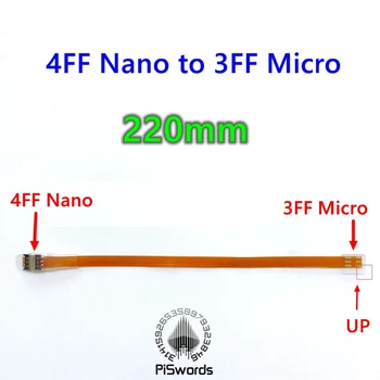 конвертор разширяване на СИМ-карта nano 4FF в 3FF micro SIM-картата, удължител за кабел 220 мм, адаптер преобразувател
