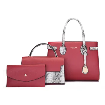 Модерни Дамски чанти от изкуствена кожа, висококачествен женски комплект от 3 теми, чанти-незабавни посланици на рамото, дизайнерски дамски чанти-тоут, чанти през рамо