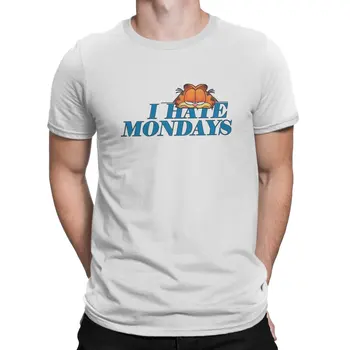 Мразя понеделник, уникална тениска, Gar Orange Field Котка, ежедневни тениска от полиестер, топла разпродажба, тениски за възрастни