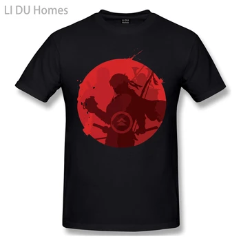 Мъжки t-shirt LIDU, кажи му, че ще дойда, тениска от 100% памук Ghost of Tsushima, забавни дрехи големи Размери