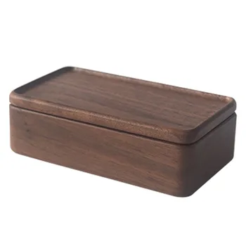 Нова дървена ковчег за бижута кутия за пръстени, кутия за обеци, Органайзер за бижута, опаковъчна хартия за мини бижута, Опаковане на колиета