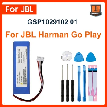 Оригинални Сменяеми Батерия GSP1029102 01 3000 ма За Мини-динамиката на JBL Harman Kardon Go Play, Литиево-Полимерни Батерии + Инструменти