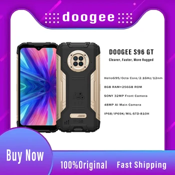 [Световна премиера] DOOGEE S96GT Здрав телефон 8 GB RAM + 256 GB ROM Восьмиядерный 32-Мегапикселова предна камера, NFC 6350 mah Батерия, Android 12.0 Телефон