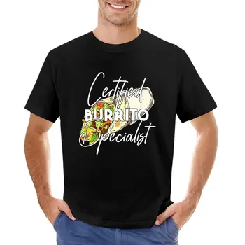 Сертифициран специалист по ортега - тениска Burritos, дизайнерска тениска за мъже